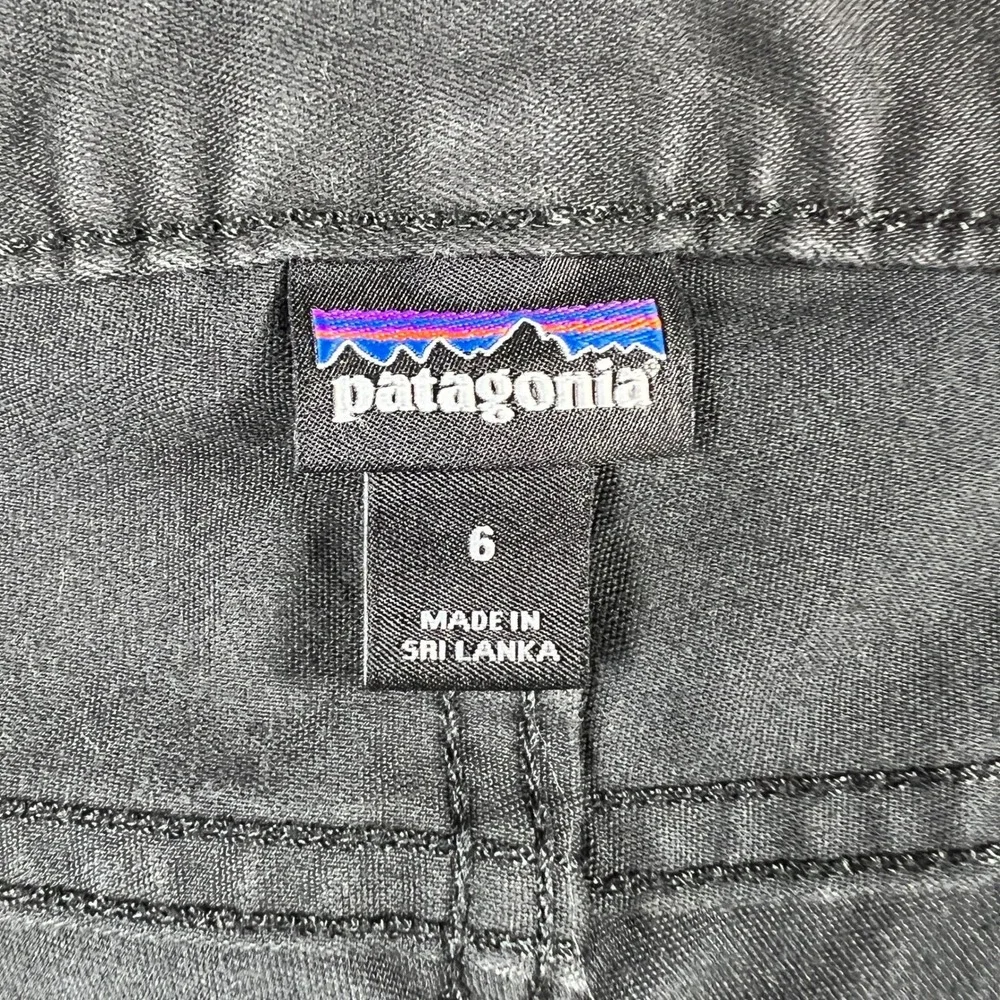 Patagonia Womens Size 6 Organic‎ Cotton Slim Fit 5-Pocket Pants Forge Grey